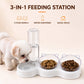 🐾 3-in-1 Pet Feeding Station – Food Bowls & Automatic Water Dispenser