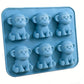 🐮6‐Cavity Mini Highland Cow Ice Cube & Dessert Mold 🧊🍪 Cute 3D Ice for Drinks, Parties & Gifts💕