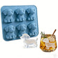 🐮6‐Cavity Mini Highland Cow Ice Cube & Dessert Mold 🧊🍪 Cute 3D Ice for Drinks, Parties & Gifts💕