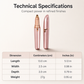 💄 Electric Facial Hair Trimmer – Gentle, Precise & Travel-Friendly