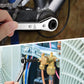 4-in-1 HVAC Ratchet Service Wrench Set with S2 Hex Bit Adapters