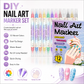 💅 24-Color Dual-Tip Nail Art Pens – Easy DIY Nail Designs
