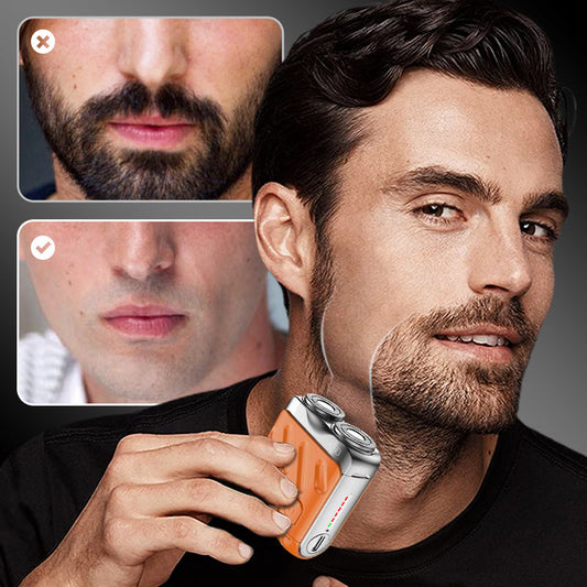 🔥2026 New Arrivals: 50% OFF for a Limited Time!🔥Mini Electric Rotary Dual Ring Pocket Shaver