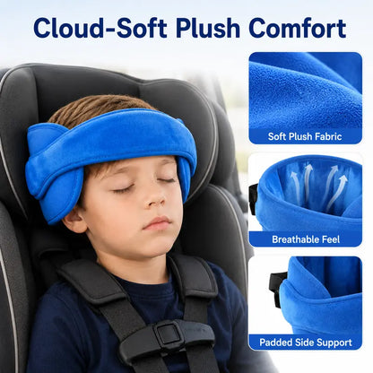 🎉 2026 Sale — Over 24,600 Sold! ✨Kids Car Seat Head Support Strap｜Plush Padded Adjustable Nap Rest Band
