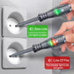 2-in-1 Voltage Tester Pen & Magnetic Screwdriver – AC/DC Neon Display, Anti-Slip Handle, Slotted & Phillips Bits, Pocket-Sized Circuit Detector