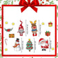🎄 3D Christmas Magnetic Stickers – Cute Holiday Decor for Fridges & Metal Surfaces