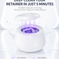 Ultrasonic Retainer Cleaner – Deep cleaning in 5 minutes | Removes odor, bacteria & plaque