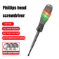 2-in-1 Voltage Tester Pen & Magnetic Screwdriver – AC/DC Neon Display, Anti-Slip Handle, Slotted & Phillips Bits, Pocket-Sized Circuit Detector