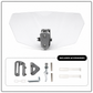 🏍️ Adjustable Motorcycle Wind Deflector – Universal Windshield Spoiler to Combat Helmet Vibration, Wind Noise & Turbulence