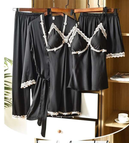 💖Limited Sale 50% OFF💖5 Piece Ice Silk Pajamas