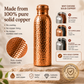 Premium Drinking Bottle Made of 100% Solid Copper – Plastic-Free and Inspired by Ayurveda
