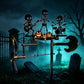🔥HOT SALE🔥💀🎃Halloween Skeleton Metal Drummer Kinetic Wind Spinner