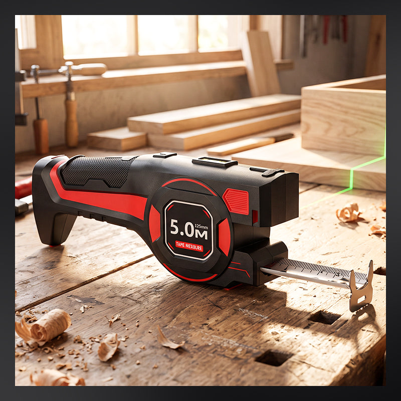 2-in-1 16ft Tape Measure with 65ft Laser Guide
