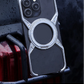 Unique X Metal Rotating Bracket Magnetic Phone Case