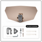 🏍️ Adjustable Motorcycle Wind Deflector – Universal Windshield Spoiler to Combat Helmet Vibration, Wind Noise & Turbulence