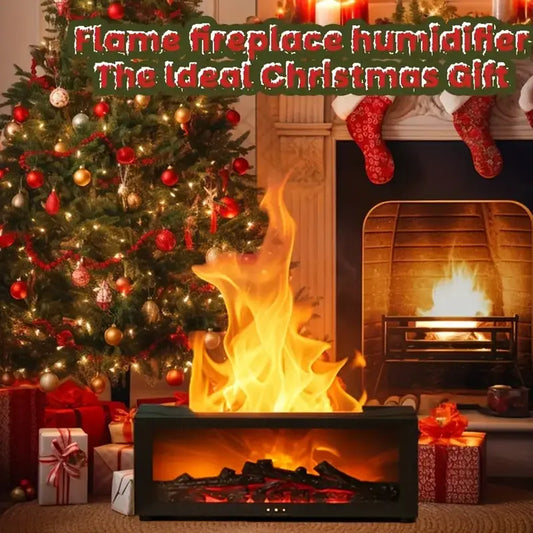 🔥 Flame Humidifier – Cozy Fireplace Glow & Aromatherapy