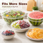 🥣 Elastic Stretch Food Covers – Clear Reusable Bowl & Plate Covers for Leftovers, Fruit & Food Storage