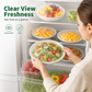 🥣 Elastic Stretch Food Covers – Clear Reusable Bowl & Plate Covers for Leftovers, Fruit & Food Storage