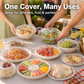 🥣 Elastic Stretch Food Covers – Clear Reusable Bowl & Plate Covers for Leftovers, Fruit & Food Storage