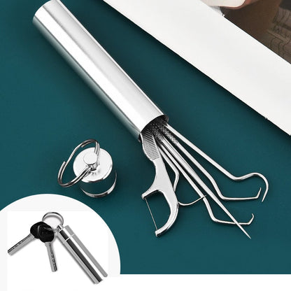 ⚡ Stainless Steel Toothpick Set | Hygienic & Durable 🦷✅
