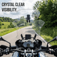 🏍️ Adjustable Motorcycle Wind Deflector – Universal Windshield Spoiler to Combat Helmet Vibration, Wind Noise & Turbulence