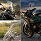 🏍️ Adjustable Motorcycle Wind Deflector – Universal Windshield Spoiler to Combat Helmet Vibration, Wind Noise & Turbulence