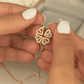 🍀 Magnetic Heart Clover Necklace – Lucky Love Pendant Jewelry Gift