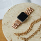 Stainless Steel Link Band for Apple Watch – Elegant Metal Watch Strap with Secure Clasp