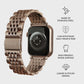 Stainless Steel Link Band for Apple Watch – Elegant Metal Watch Strap with Secure Clasp