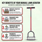 🌱 Heavy-Duty Lawn Aerator – Step In, Loosen Tough Soil & Keep Working 💪