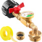 🔥 Top of the Line Propane Fill Elbow Adapter with Tank Pressure Gauge