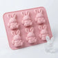 🐮6‐Cavity Mini Highland Cow Ice Cube & Dessert Mold 🧊🍪 Cute 3D Ice for Drinks, Parties & Gifts💕