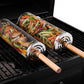 Stainless Steel Rotating BBQ Grill Basket – 360° Grill Korf for Vegetables, Fries, Shrimp & Small Snacks