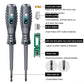2-in-1 Voltage Tester Pen & Magnetic Screwdriver – AC/DC Neon Display, Anti-Slip Handle, Slotted & Phillips Bits, Pocket-Sized Circuit Detector