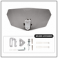 🏍️ Adjustable Motorcycle Wind Deflector – Universal Windshield Spoiler to Combat Helmet Vibration, Wind Noise & Turbulence