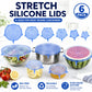 🥣 LIMITED‑TIME 50% OFF! 🫙 Adpartner Silicone Lids for Food Storage (6-Pack) ♻️