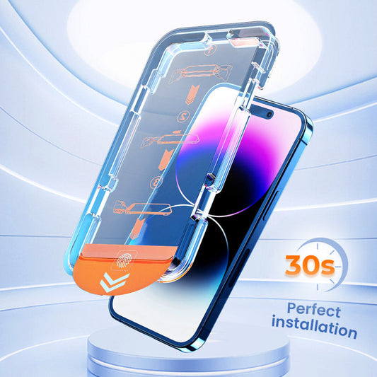 🔥FB is back - 50% OFF🔥4K HD/Anti-Peeping Tempered Glass Screen Protector with Auto Dust-elimination Installation for iPhone