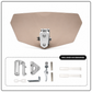 🏍️ Adjustable Motorcycle Wind Deflector – Universal Windshield Spoiler to Combat Helmet Vibration, Wind Noise & Turbulence