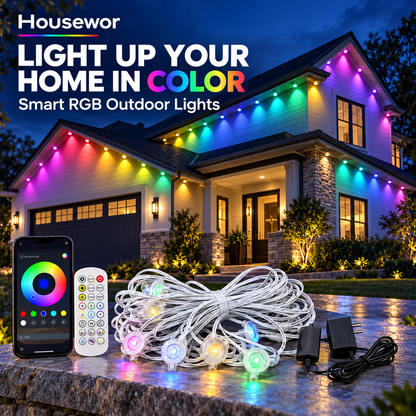 🌈 Smart RGB Outdoor Lights – Create the Perfect Outdoor Ambiance
