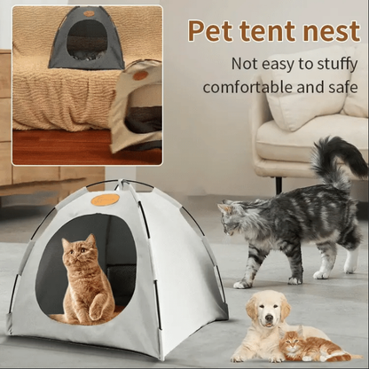 🐱 Pet Cooling Tent Bed