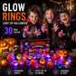 🔥🎃Spooky Season Hot Sale 50% OFF:＄27.99‼️✨LED Light Halloween Glowing Ring 💍| Flashing Light‑Up Party Favor for Halloween Night👻