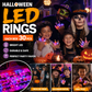 🔥🎃Spooky Season Hot Sale 50% OFF:＄27.99‼️✨LED Light Halloween Glowing Ring 💍| Flashing Light‑Up Party Favor for Halloween Night👻