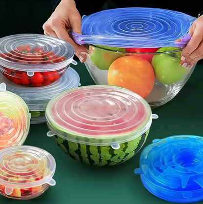 🥣 LIMITED‑TIME 50% OFF! 🫙 Adpartner Silicone Lids for Food Storage (6-Pack) ♻️