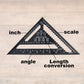 📐 Woodworking Triangle Ruler – Precise Measuring & Marking