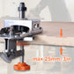 35mm hinge drill locator with clamp