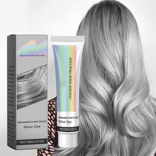 🥳2026 HOT SALE🥳💞50K+ SOLD!🌱🩶 50% OFF! 2-in-1 Silver Hair Dye – Ammonia‑free, enriched with aloe & citrus. Gentle on scalp, natural silver shine. Safe & beautiful! 💆‍♀️✨