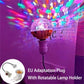 💡 RGB Rotating Disco Bulb – Colorful Party Lighting