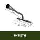 🔥🔥HOT SALE 50% OFF🔥🔥Carbon Steel Weed Rake with 5/6/7/8 Teeth for Garden