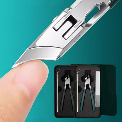 2025 Half Price 🔥 Splashproof 25° Beveled Edge Nail Clippers 3-Piece Set
