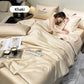 Washable, cooling 4-piece bed linen